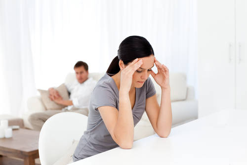 husband and a wife is going through divorce process